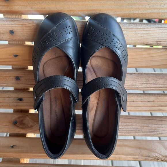 Rockport Mary Jane Comfort Shoes – Black Leather, Size 8 - Picture 4 of 10